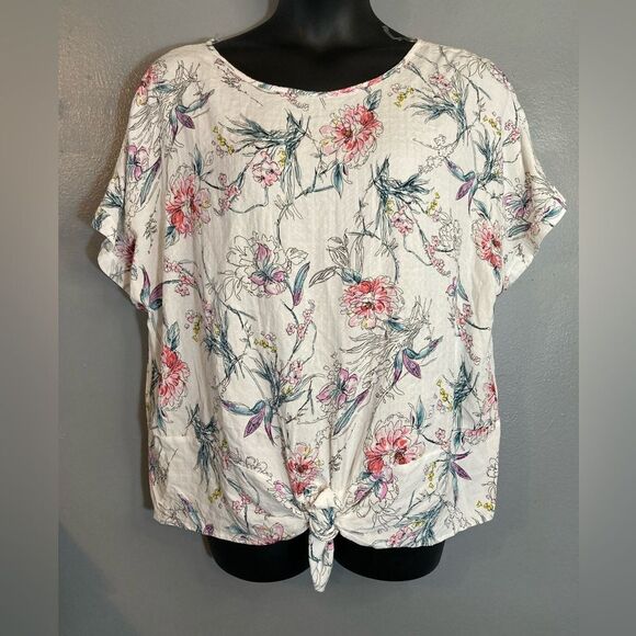 Buffalo David Bitton sketch floral blouse - Picture 1 of 7
